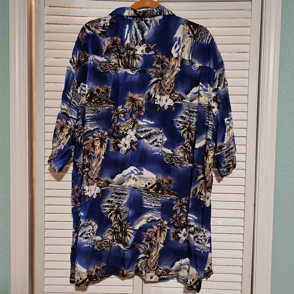 Vintage Hilo Hattie's Floral and Island Aloha Shirt MADE IN HAWAII 4XL - Picture 3 of 6